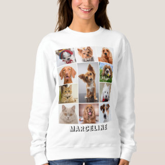 Personalised 11 Pet Photo Collage Sweatshirt