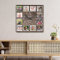 Personalised 12 Photo Collage Rustic Brown Wood