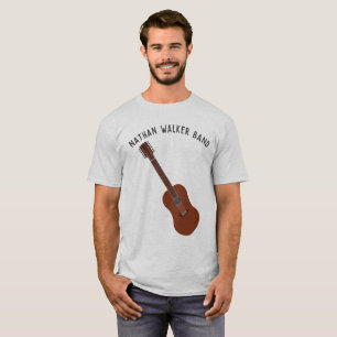 Personalised 12-String Guitar Guitartists or Band T-Shirt