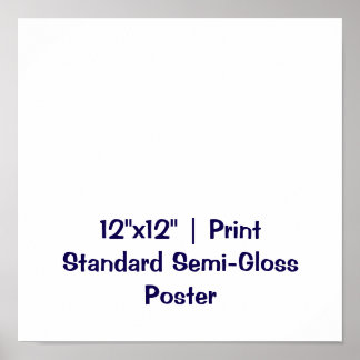 Personalised 12"x12" Standard Semi-Gloss Poster