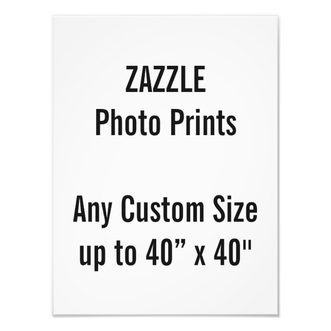 Personalised 12” x 16" Photo Print, or custom size (Front)