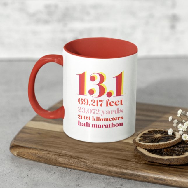 Personalised 13.1 Half Marathon Running Distance Mug (Creator Uploaded)