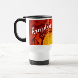 Personalised 15 ounce coffee mug African Safari Gi