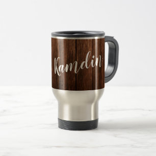 Personalised 15 ounce coffee mug Barn Wood Country