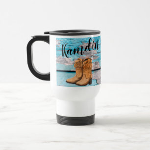 Personalised 15 ounce coffee mug Blue Wood Barn Do