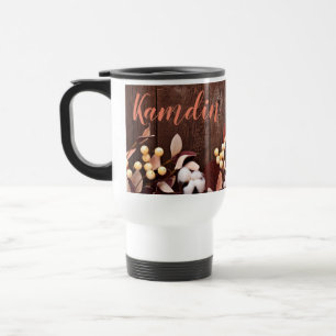 Personalised 15 ounce coffee mug Cotton Branch on