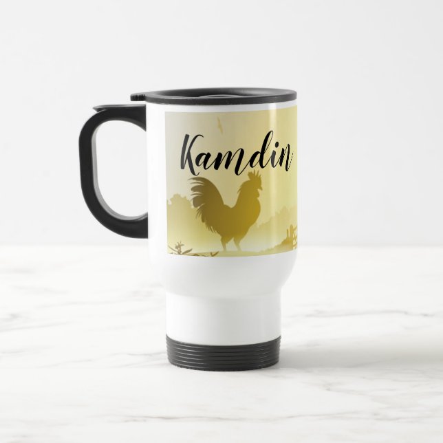 Personalised 15 ounce coffee mug Sunny Morning Far (Left)