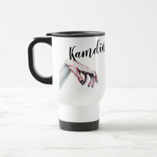 Personalised 15 ounce coffee mug zombie blood drip