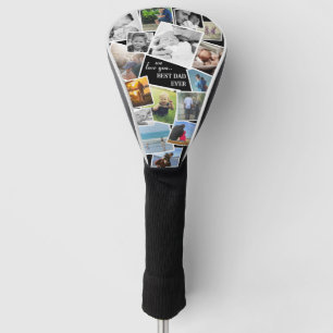 Personalised 16 Dad Photo Collage Golf Head Cover