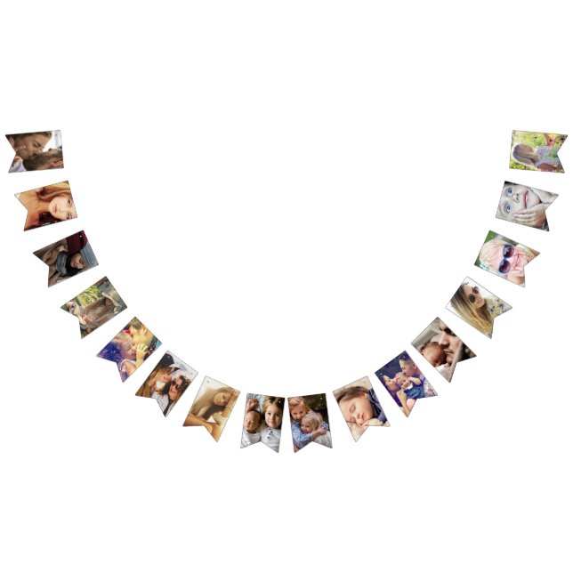 Personalised 16 Photo Celebration Bunting (All)