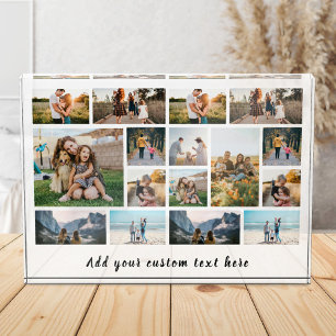 Personalised 16 Photo Collage Photo Block