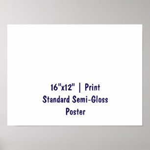 Personalised 16"x12" Standard Semi-Gloss Poster