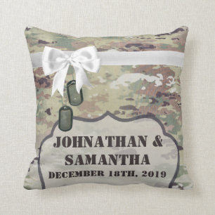 Personalised 16"x16" Throw Pillow Army OCP Camo