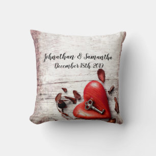 Personalised 16"x16" Throw Pillow Country Wood Key