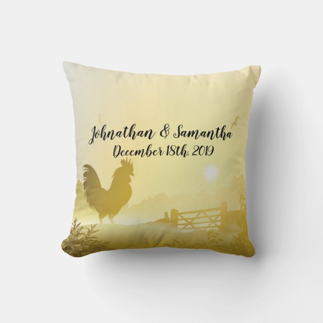 Personalised 16"x16" Throw Pillow Sunny Morning Fa (Front)