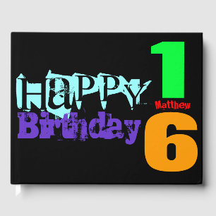 Personalised 16th Birthday POP HCGB Guest Book