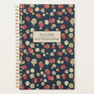 Personalised 1920s Vintage Floral Planner