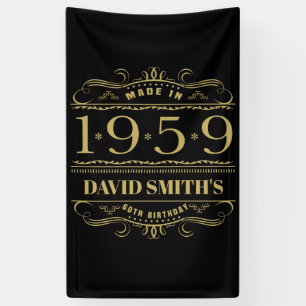 Personalised 1959 60th Birthday Banner