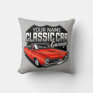 Personalised 1966 Convertible Classic Car Garage Cushion