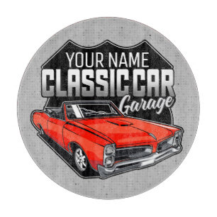 Personalised 1966 Convertible Classic Car Garage Cutting Board