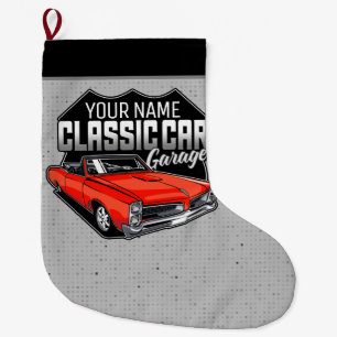 Personalised 1966 Convertible Classic Car Garage Large Christmas Stocking