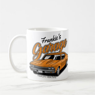 Personalised 1968 396 Classic Muscle Car Garage Coffee Mug