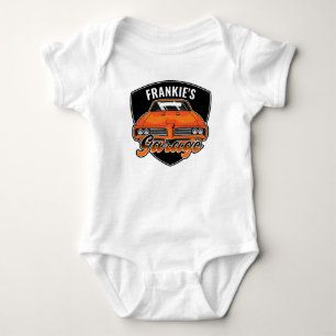 Personalised 1969 Ram Air 400 Muscle Car Garage Baby Bodysuit