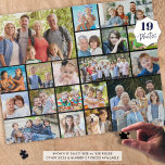 Personalised 19 Photo Collage Custom Colour Jigsaw Puzzle<br><div class="desc">Create a photo memory puzzle utilising this easy-to-upload photo collage template with 19 pictures in various shapes and sizes. Puzzles make a meaningful, memorable gift and activity for your family and grandparents or to celebrate or commemorate a special occasion or photography keepsake of memories of a vacation or event. ASSISTANCE:...</div>