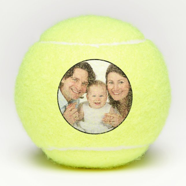 Personalised 1 Photo Tennis Balls (Front)