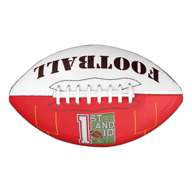 Personalised 1st and 10 Football American Football (Front)