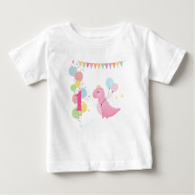 Personalised 1st Birthday Girl Baby T-Shirt