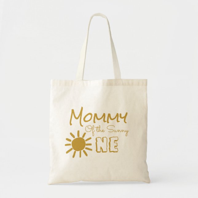 Personalised 1st birthday mummy sun happy cute  tote bag (Front)
