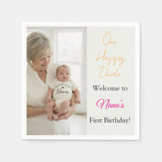 Personalised 1st Birthday Party Napkins