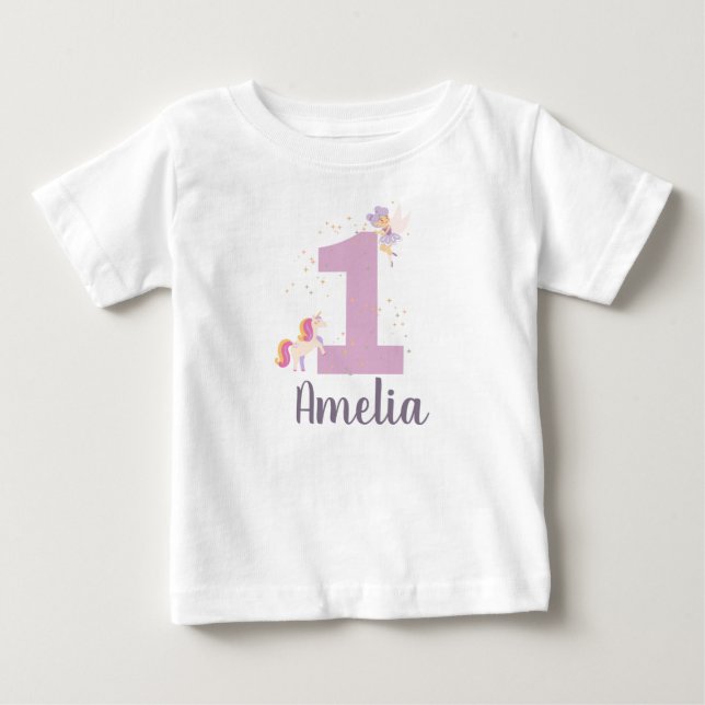 Personalised 1st Birthday T-Shirt (Front)