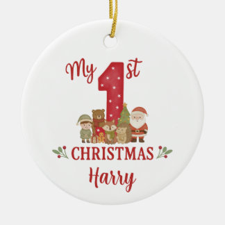 Personalised 1st Christmas Tree Decoration 