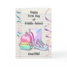 Personalised 1st Day of Middle School