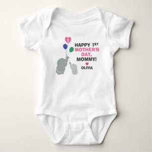 Personalised 1st Mother's Day for Baby Girl Bodysuit