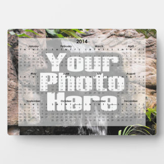 Personalised 2014 Photo Desk Calendar Plaque