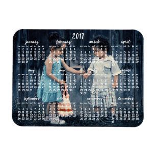 Personalised 2017 Magnetic Calendar 3x4 Magnet