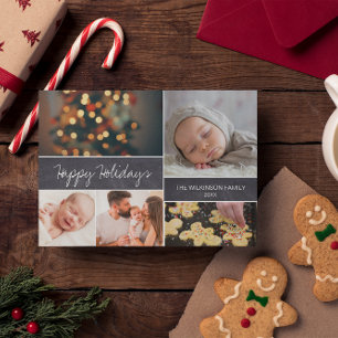 Personalised 2019 Happy Holidays Photo Christmas Holiday Postcard