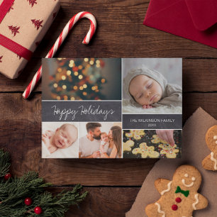 Personalised 2019 Happy Holidays Photo Christmas Holiday Postcard