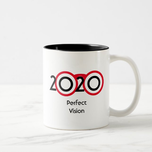 Personalised 2020 Perfect Vision Custom Scripture Two-Tone Coffee Mug (Right)