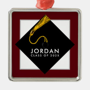 Personalised 2021 Graduation Metal Tree Decoration