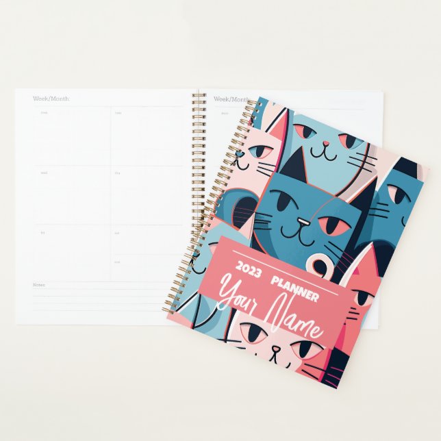Personalised 2023 Cat Mum Planner (Display)