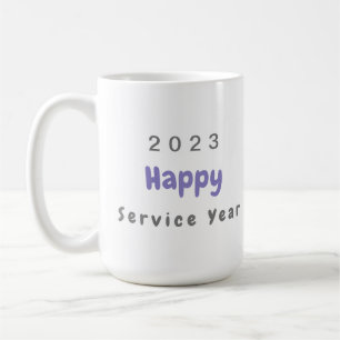 Personalised 2023 Happy Service Mug
