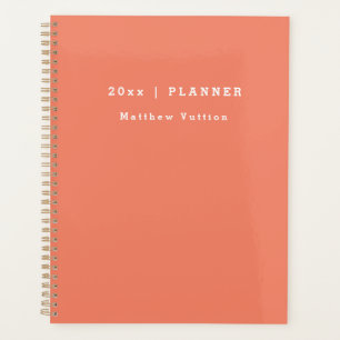 Personalised 2024 Terracotta Weekly Monthly Planner