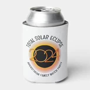 Personalised 2024 TOTAL SOLAR ECLIPSE Can Cooler