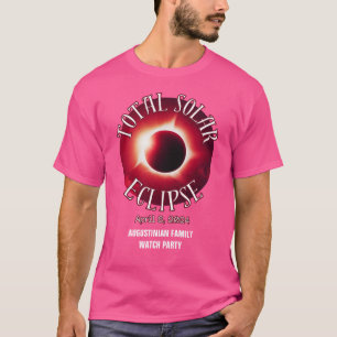 Personalised 2024 TOTAL SOLAR ECLIPSE Family T-Shirt