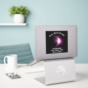 Personalised 2024 Total Solar Eclipse Souvenir