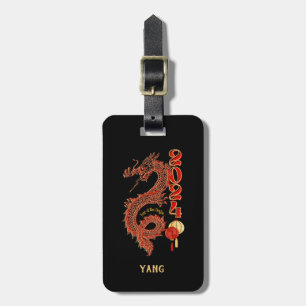 Personalised 2024 Year of the Dragon Luggage Tags